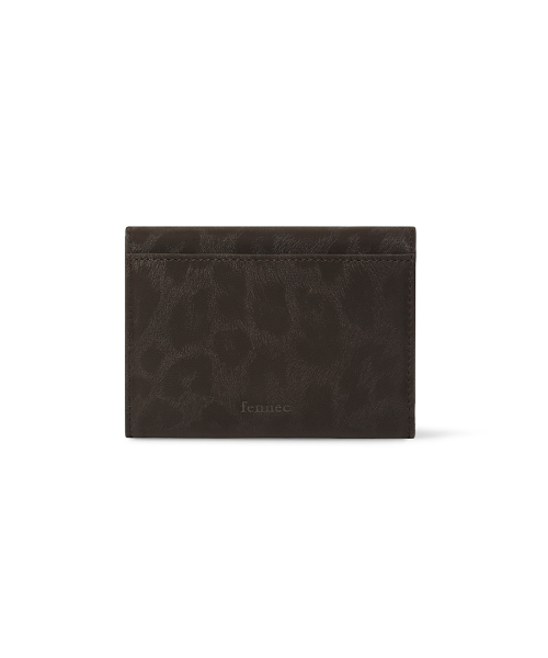 TRIANGLE DOCO WALLET - LEOPARD BROWN