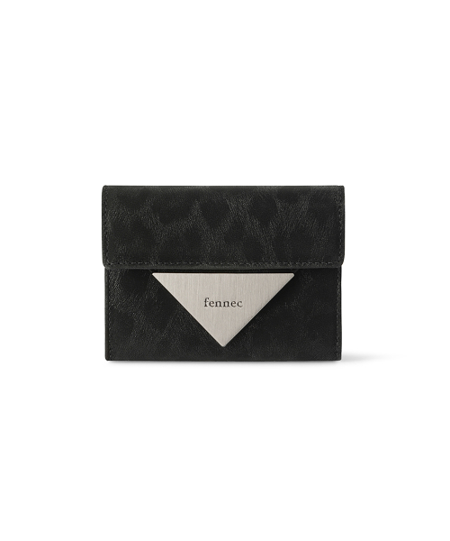 TRIANGLE DOCO WALLET - LEOPARD BLACK