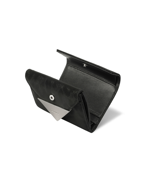 TRIANGLE DOCO WALLET - LEOPARD BLACK