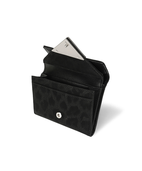 TRIANGLE DOCO WALLET - LEOPARD BLACK