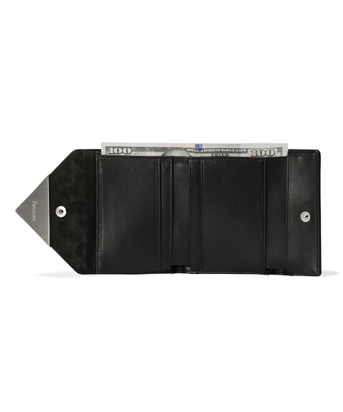 TRIANGLE DOCO WALLET - LEOPARD BLACK