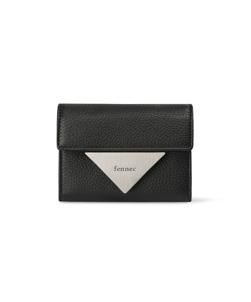 TRIANGLE DOCO WALLET - PEBBLE BLACK