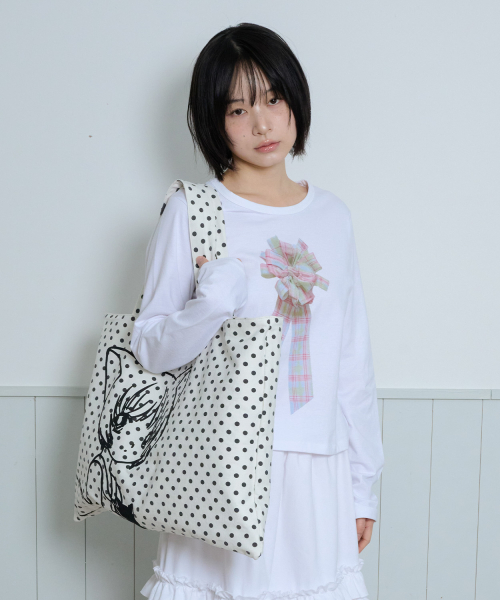 CAT GIRL DOT REVERSIBLE BAG