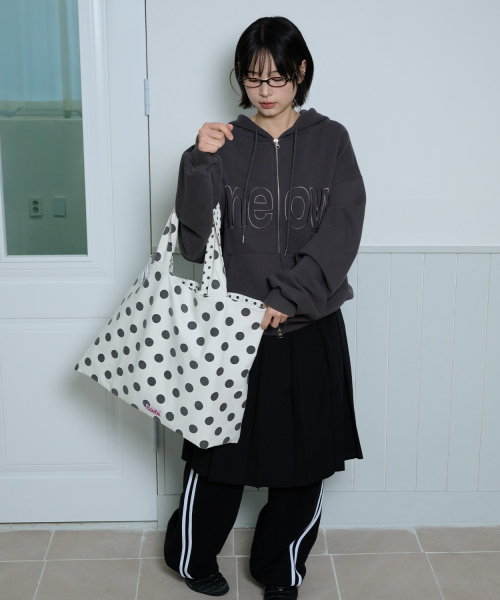 CAT GIRL DOT REVERSIBLE BAG