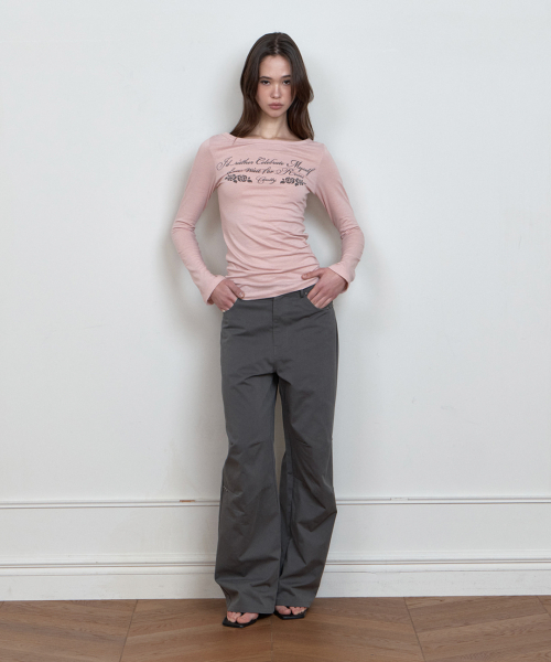 C ROSE GRAPHIC OFF-SHOULDER T-SHIRT_PINK