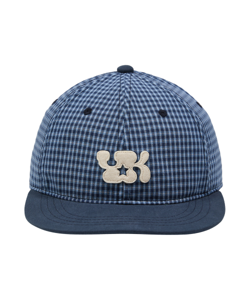YK Logo Check Cap NAVY