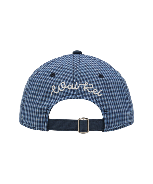 YK Logo Check Cap NAVY