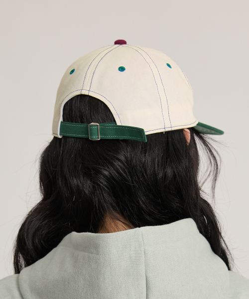 Y Logo Applique Cap IVORY