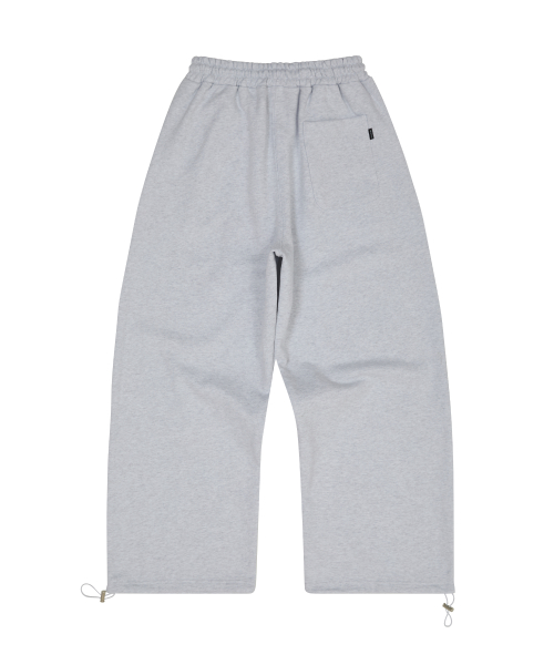 Big Star Applique Sweat pants MELANGE WHITE