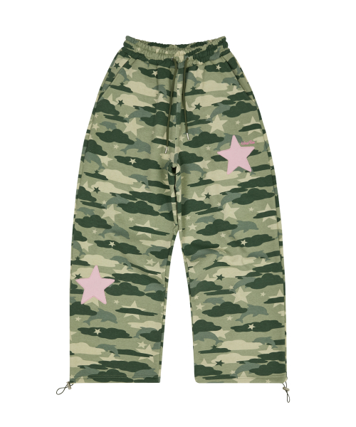 Big Star Applique Sweat pants CAMO