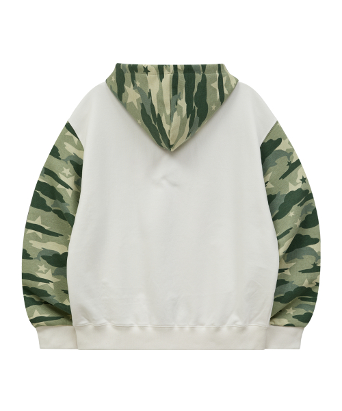 Big Star Applique Hood Zip Up CAMO