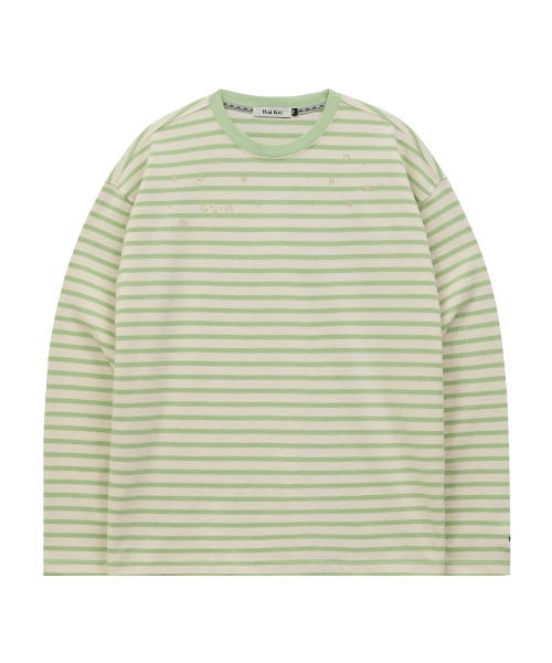 Stripe Multi Long Sleeve T-shirt MINT