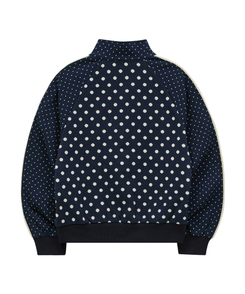 Dot Raglan Track Jersey NAVY