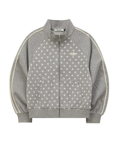 Dot Raglan Track Jersey GREY