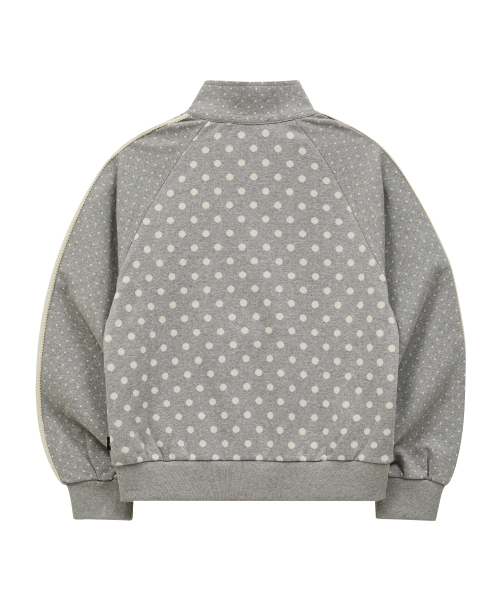 Dot Raglan Track Jersey GREY