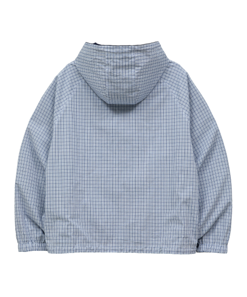 Riversible Check Windbreaker Ver.2 NAVY