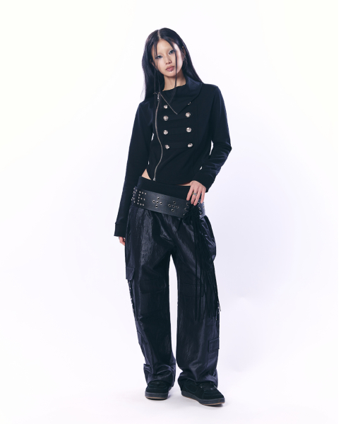 NAPOLEON HIGH-NECK JACKET / BLACK