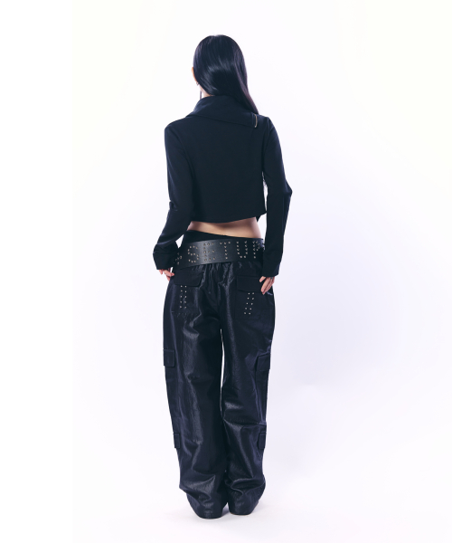 NAPOLEON HIGH-NECK JACKET / BLACK
