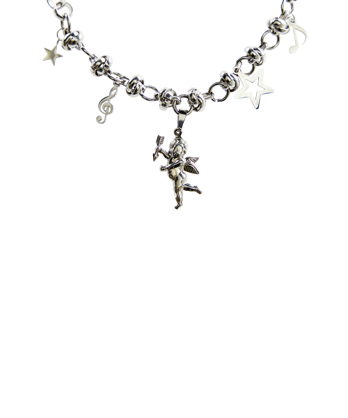 EL ANGEL CUPID NECKLACE(SILVER)