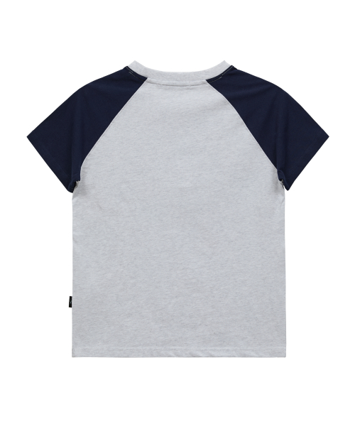 Maltese Archive Raglan Half Sleeve T-shirt MELANGE WHITE