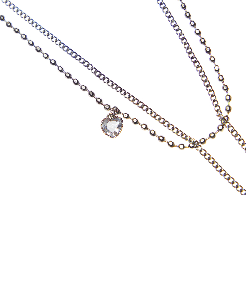 EL LAYERED NECKLACE(SILVER)