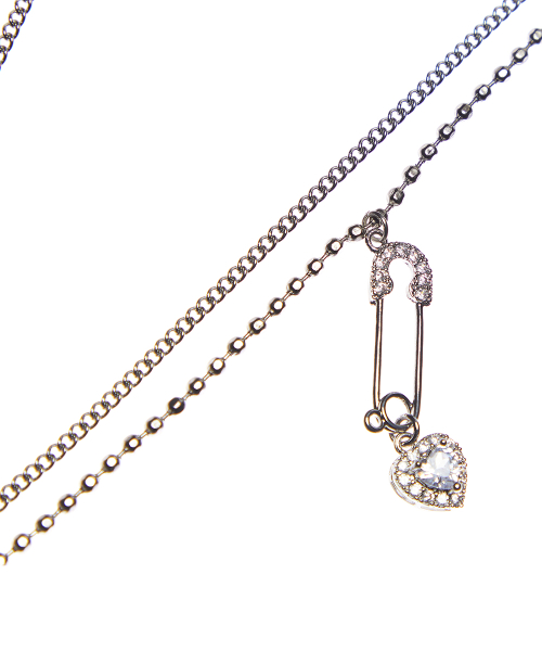 EL LAYERED NECKLACE(SILVER)