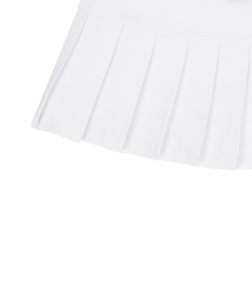 EL MINI PLEATS SKIRT(WHITE)