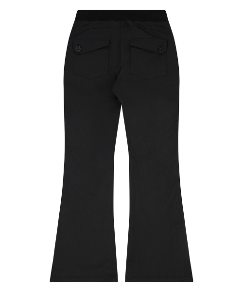 EL RIBBON BOOTSCUT PANTS(BLACK)