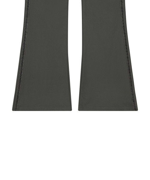 EL RIBBON BOOTSCUT PANTS(CHARCOAL)