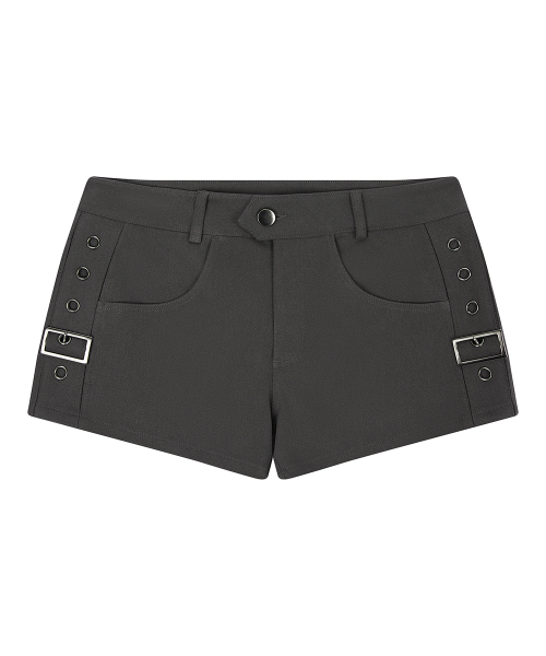 EL POCKET PATCH BELT SHORTS(CHARCOAL)