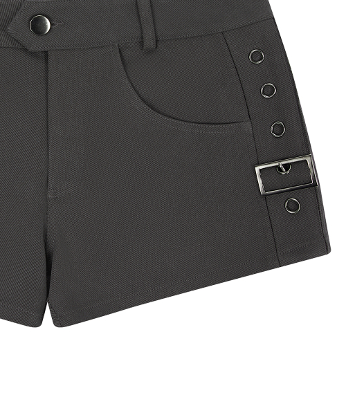 EL POCKET PATCH BELT SHORTS(CHARCOAL)
