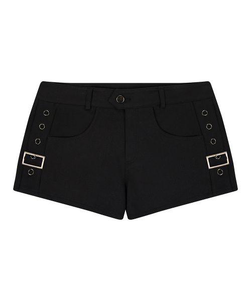 EL POCKET PATCH BELT SHORTS(BLACK)