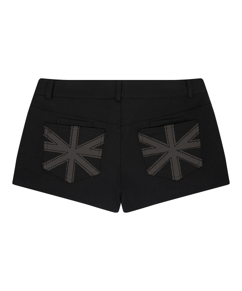 EL POCKET PATCH BELT SHORTS(BLACK)