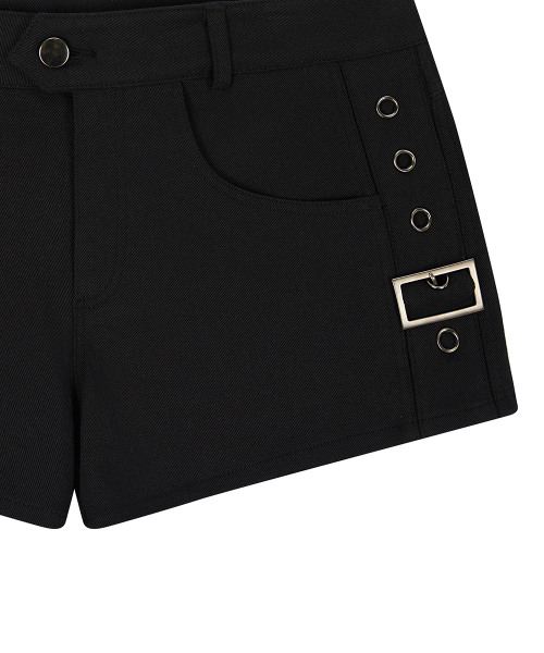EL POCKET PATCH BELT SHORTS(BLACK)