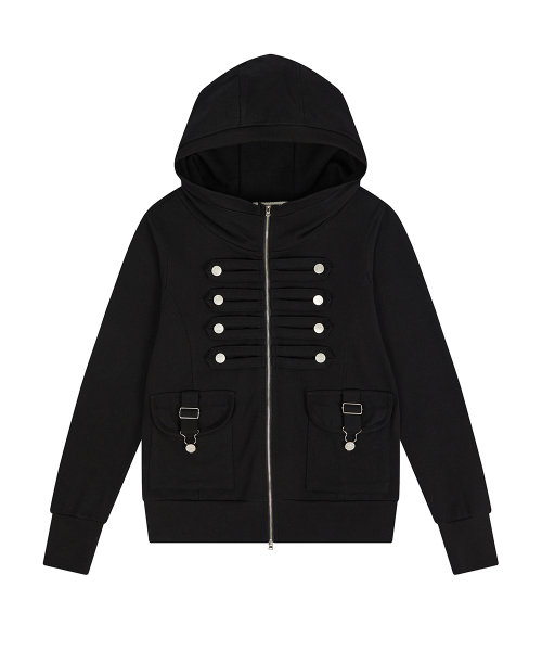 EL PIRATE HOOD ZIP UP(BLACK)