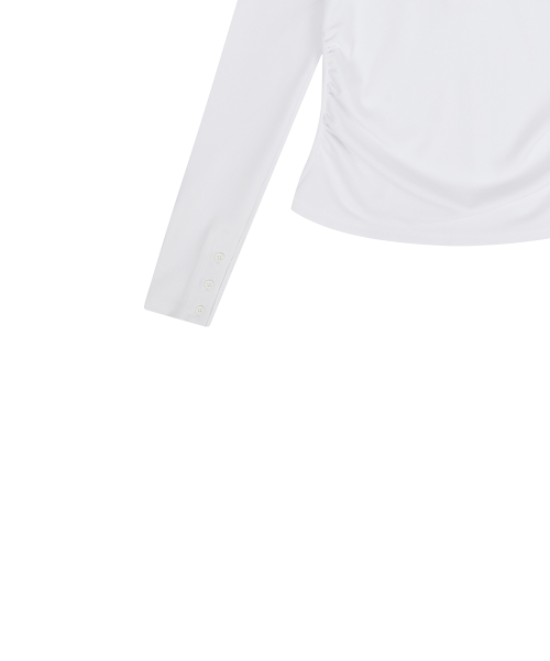 EL PATCH HOOD T-SHIRT(WHITE)