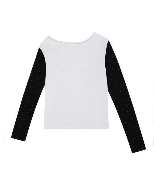 EL STAR FAIRY ONE-SHOULDER TEE(WHITE)