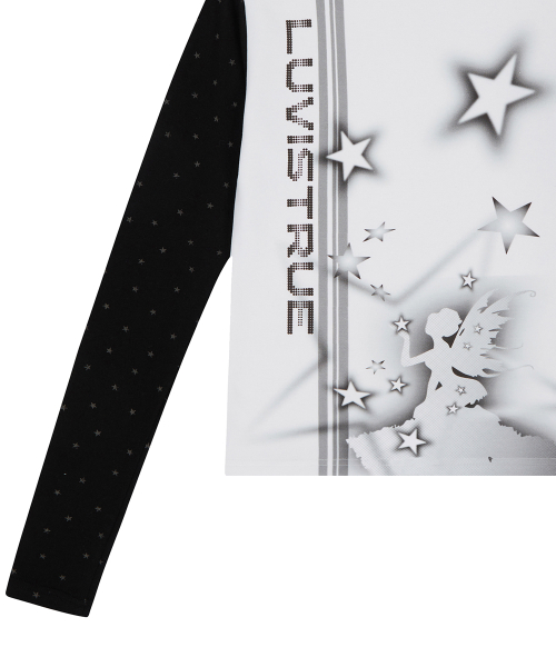 EL STAR FAIRY ONE-SHOULDER TEE(WHITE)