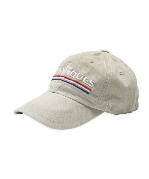 Olympic 24, souvenir wrinkled ball cap in beige