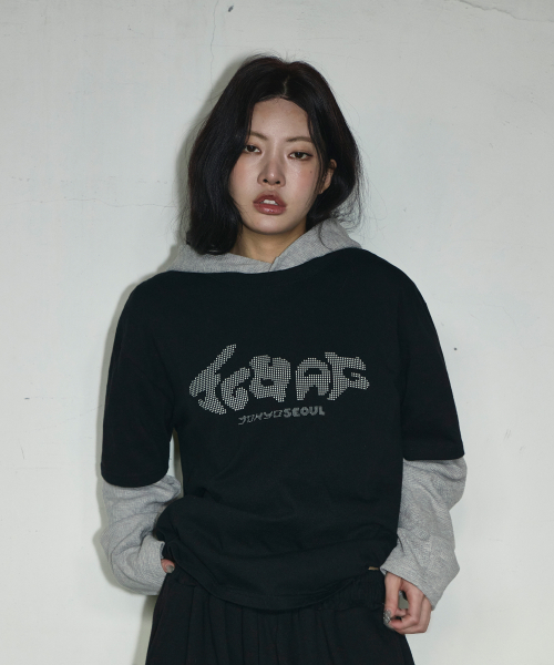SCWAG Star Dot Crop T-shirt[Black]