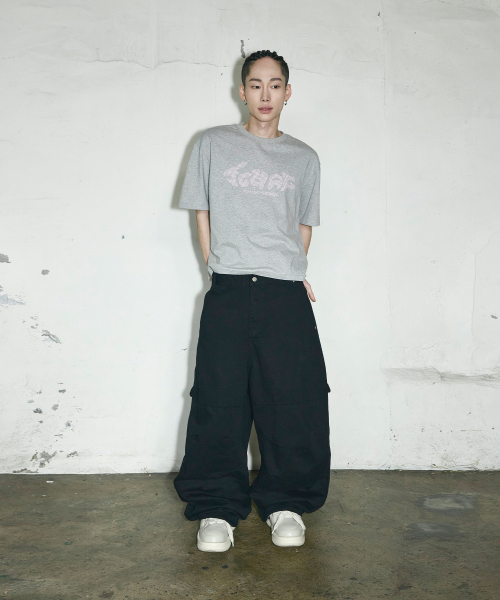 SCWAG Star Dot Crop T-shirt[Gray]