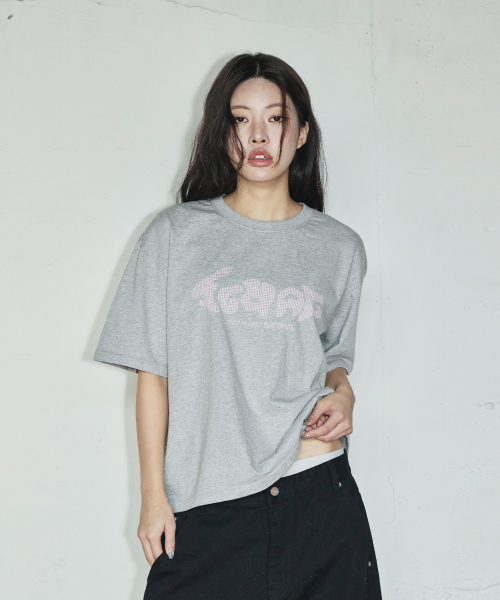 SCWAG Star Dot Crop T-shirt[Gray]