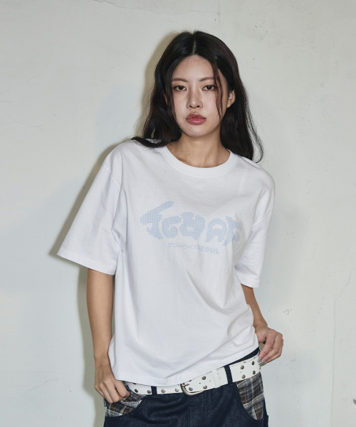 SCWAG Star Dot Crop T-shirt[White]