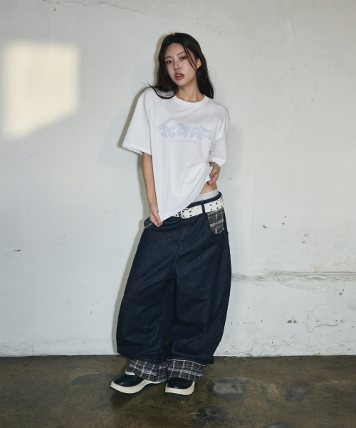 SCWAG Star Dot Crop T-shirt[White]