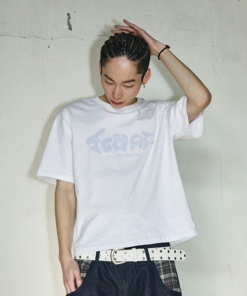 SCWAG Star Dot Crop T-shirt[White]