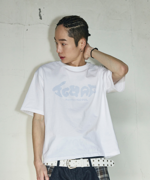 SCWAG Star Dot Crop T-shirt[White]