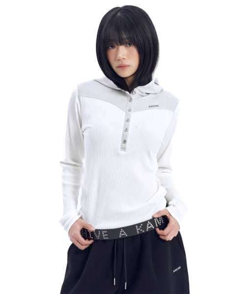 Square Studded Logo Belt (Black)