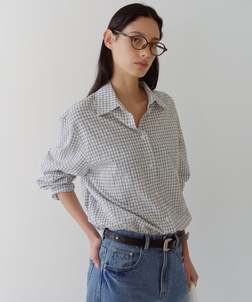 STANDARD CHECK SHIRT - BLUE