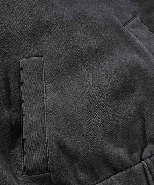 VTG WASHED BALACLAVA HOODED T-SHIRT_PIGMENT CHARCOAL