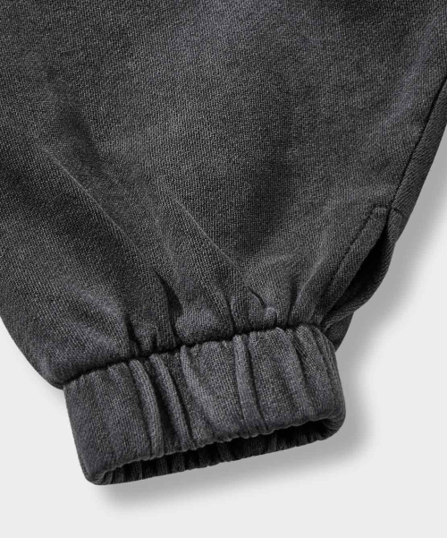 VTG WASHED BALACLAVA HOODED T-SHIRT_PIGMENT CHARCOAL